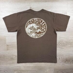 Vintage Y2K Quiksilver Psychedelic Wave Graphic Tee L